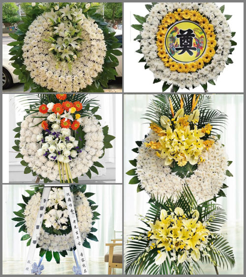 广东梅州市五华县郭田镇坪上村花圈速递